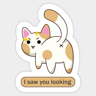 Naughty Cat Sticker